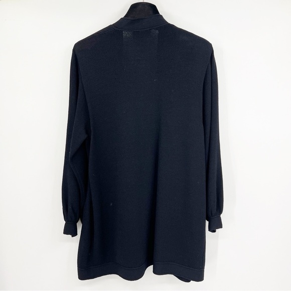 Vintage St. John Santana Knit Open Front Mid Length Pocket Cardigan Sweater Sz S - Picture 9 of 9